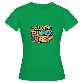 Collectionner les vibrations ensoleillées et agréables - T-shirt Femme - vert - Devant - AI Model Female 172 dark (172cm)