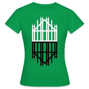 Le double dom - T-shirt Femme - vert - Devant - AI Model Female 172 dark (172cm)