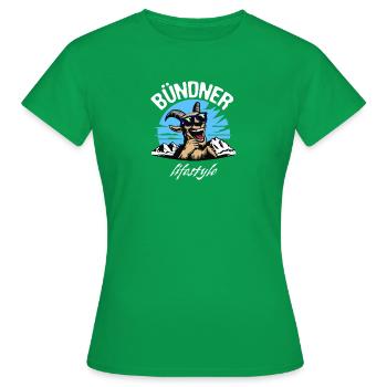Style de vie grison - T-shirt Femme - vert - Devant - AI Model Female 172 dark (172cm)