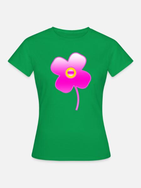 Blumen - Frauen T-Shirt - Kelly Green
