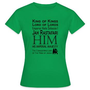 HIM - Frauen T-Shirt - Kelly Green - Vorne - AI Model Female 172 dark (172cm)