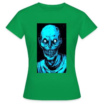 TOTER KOPFZOMBIE - Frauen T-Shirt - Kelly Green - Vorne - AI Model Female 172 dark (172cm)