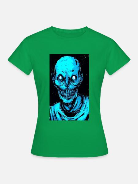 TOTER KOPFZOMBIE - Frauen T-Shirt - Kelly Green