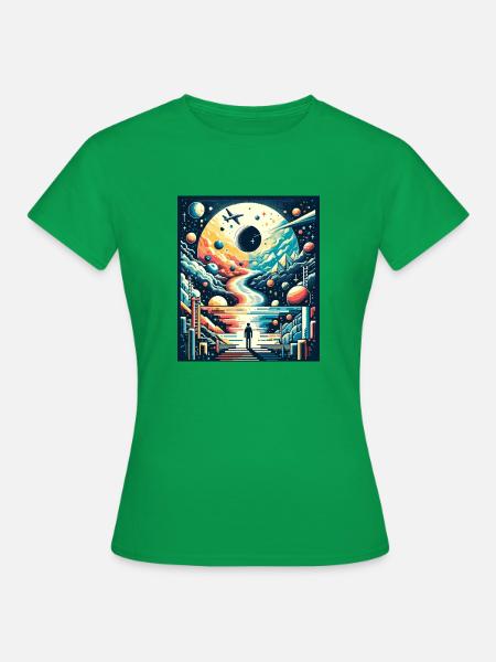 Pixel_Art - Frauen T-Shirt - Kelly Green