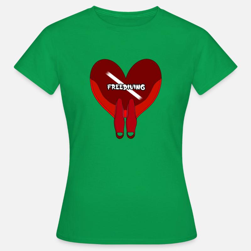 Freediving - Women's T-Shirt - kelly green