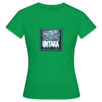collection untaka wear - T-shirt Femme - vert - Devant - AI Model Female 172 dark (172cm)