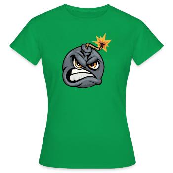 Comic Bomb - T-shirt Femme - vert - Devant - AI Model Female 172 dark (172cm)