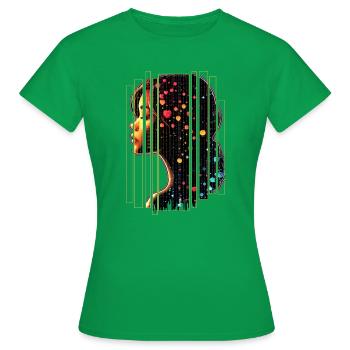 SELF LOVE - Women's T-Shirt - kelly green - Front - AI Model Female 172 dark (172cm)