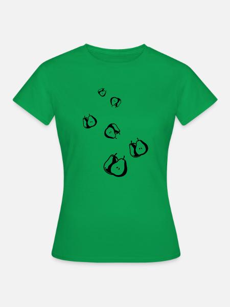 Birne Obst - Frauen T-Shirt - Kelly Green