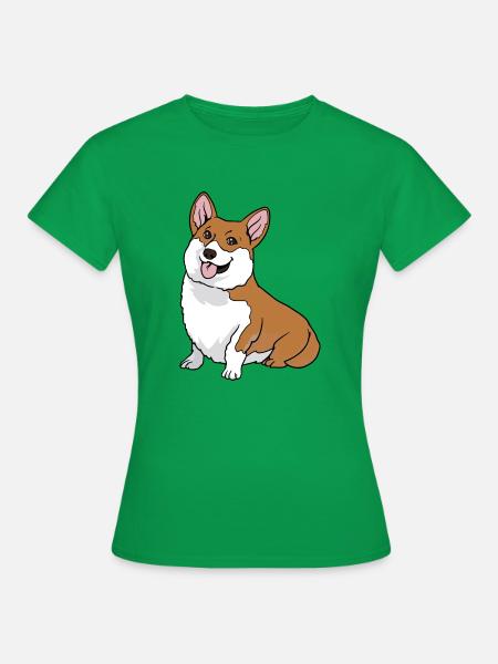 Welsh Corgi Pembroke Cardigan Hund - Frauen T-Shirt - Kelly Green