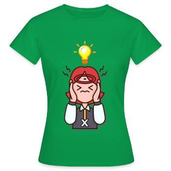 DENKEN - Frauen T-Shirt - Kelly Green - Vorne - AI Model Female 172 dark (172cm)
