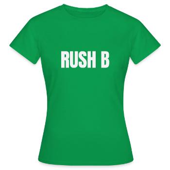 RUSH B - Frauen T-Shirt - Kelly Green - Vorne - AI Model Female 172 dark (172cm)