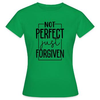 Pas parfait juste pardonné - T-shirt Femme - vert - Devant - AI Model Female 172 dark (172cm)