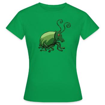 drôle de coléoptère - T-shirt Femme - vert - Devant - AI Model Female 172 dark (172cm)