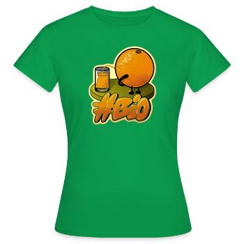 Orange #Bio - Women's T-Shirt - kelly green - Front - AI Model Female 172 dark (172cm)