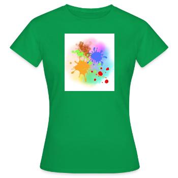Splashes of colour - Women's T-Shirt - kelly green - Front - AI Model Female 172 dark (172cm)