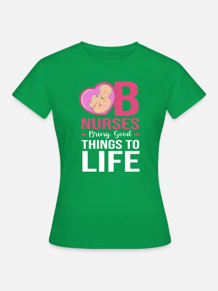 Krankenschwester Schwangerschaft Krankenhaus - Frauen T-Shirt - Kelly Green