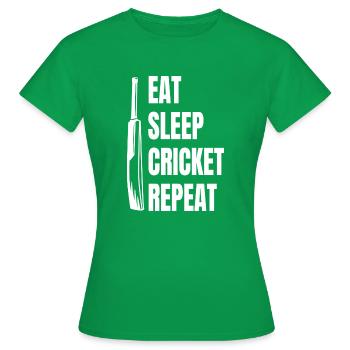 Équipe de cricket Cricket Équipe de cricket Cricket - T-shirt Femme - vert - Devant - AI Model Female 172 dark (172cm)