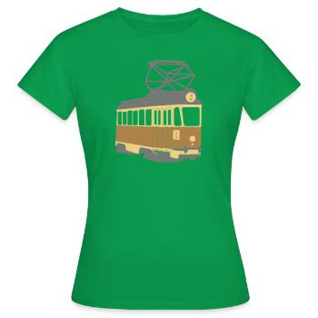 Turku Straßenbahn - Frauen T-Shirt - Kelly Green - Vorne - AI Model Female 172 dark (172cm)