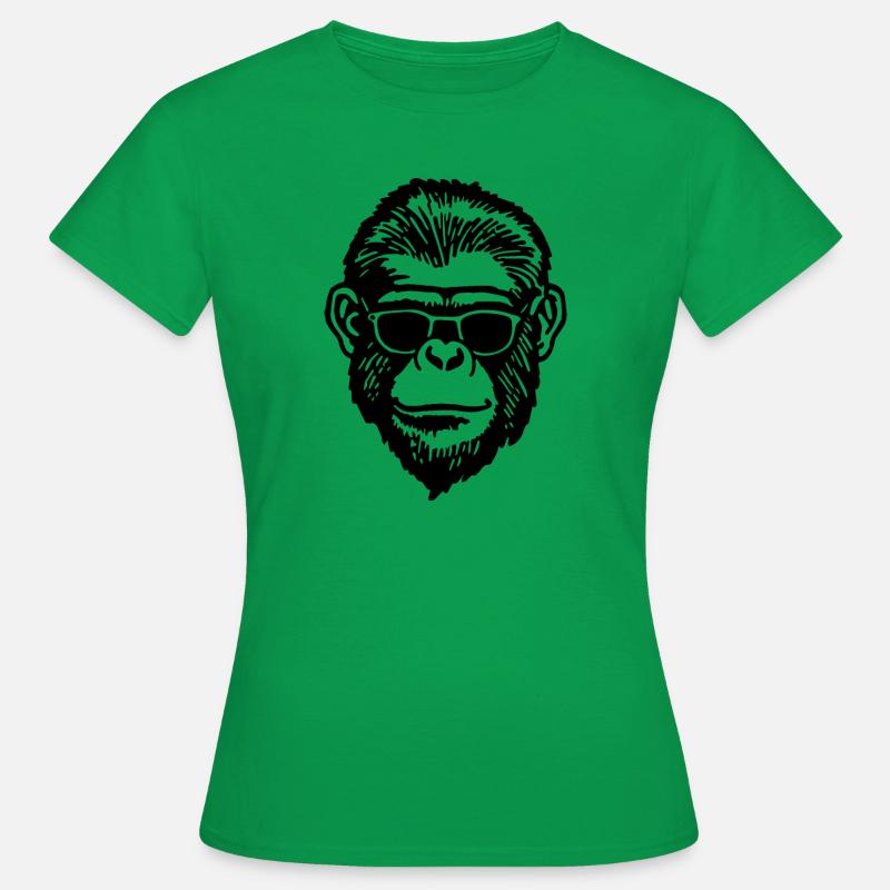 Affe Affen Affengesicht - Frauen T-Shirt - Kelly Green