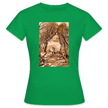 Wurzeln und Resonanz - Frauen T-Shirt - Kelly Green - Vorne - AI Model Female 172 dark (172cm)