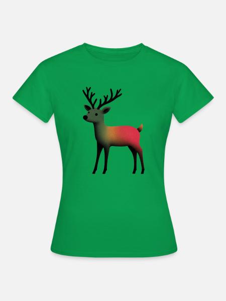 a reindeer - Frauen T-Shirt - Kelly Green