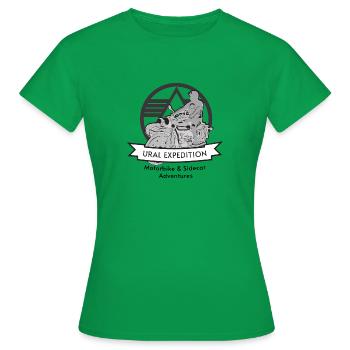 Ural Expedition - Frauen T-Shirt - Kelly Green - Vorne - AI Model Female 172 dark (172cm)