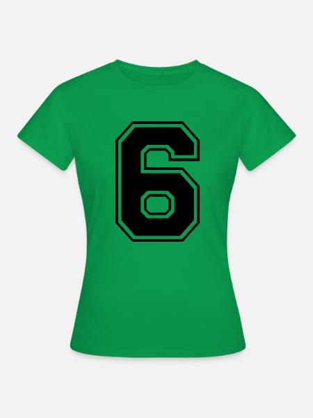 sechs - Frauen T-Shirt - Kelly Green