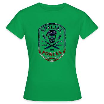Forces spéciales - T-shirt Femme - vert - Devant - AI Model Female 172 dark (172cm)