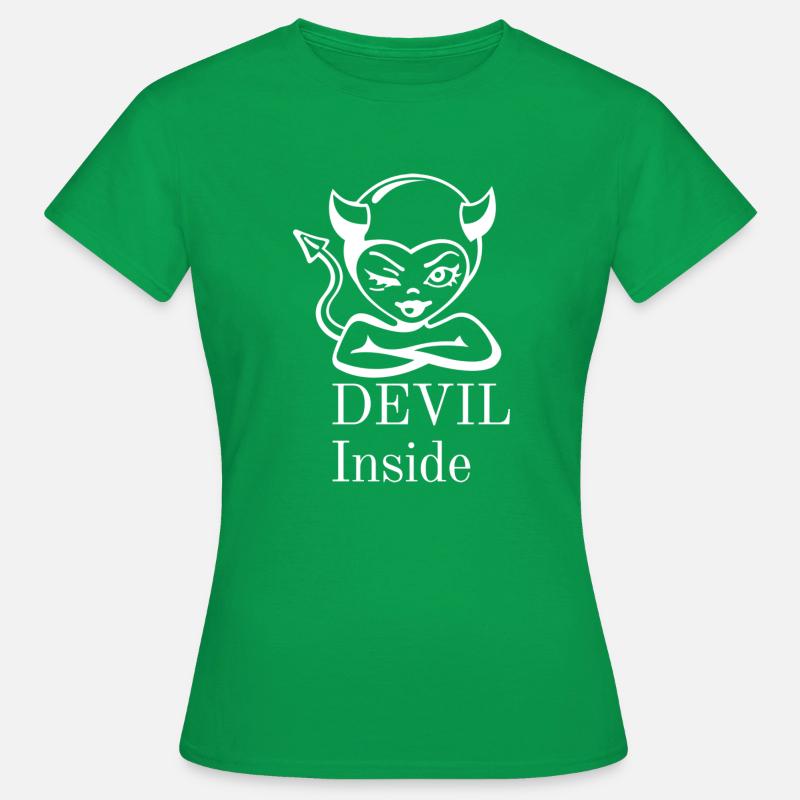Devil inside 2 - Women's T-Shirt - kelly green