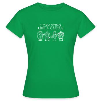 Ich kann stechen - Frauen T-Shirt - Kelly Green - Vorne - AI Model Female 172 dark (172cm)