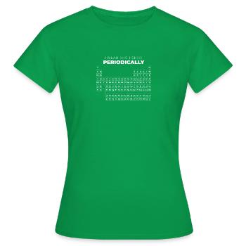 Tableau périodique - T-shirt Femme - vert - Devant - AI Model Female 172 dark (172cm)