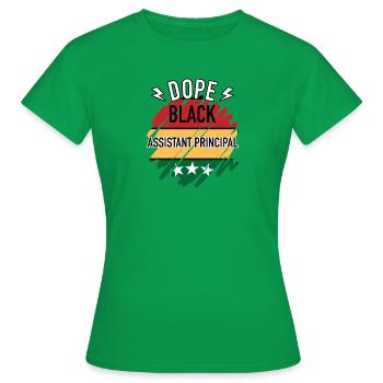 Directeur adjoint du Mois de l’histoire des Noirs Juneteenth - T-shirt Femme - vert - Devant - AI Model Female 172 dark (172cm)