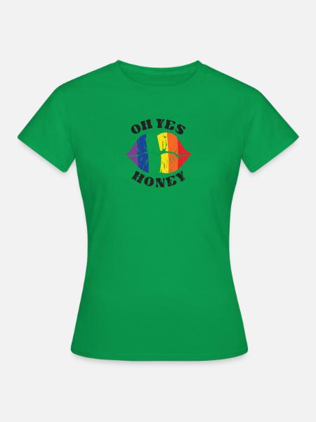 Oh Ja Honig - bi - Frauen T-Shirt - Kelly Green