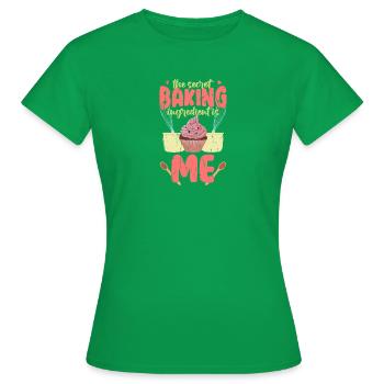 L’ingrédient de cuisson secret est moi - la cuisson - T-shirt Femme - vert - Devant - AI Model Female 172 dark (172cm)