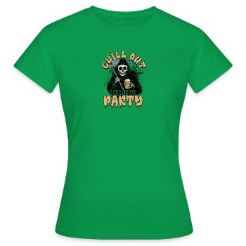 Chill out Je suis venu faire la fête - halloween - T-shirt Femme - vert - Devant - AI Model Female 172 dark (172cm)