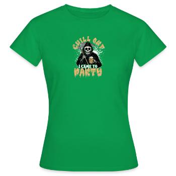 Chill out Je suis venu faire la fête - surnaturel - T-shirt Femme - vert - Devant - AI Model Female 172 dark (172cm)