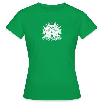 Hoc Est Enim Corpus Meum - Christentum - Frauen T-Shirt - Kelly Green - Vorne - AI Model Female 172 dark (172cm)