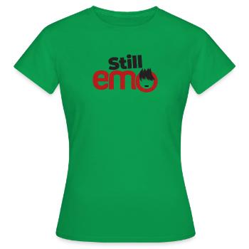 Sill emo | | de vêtements Emo | Emocore Emo Musicemo ki - T-shirt Femme - vert - Devant - AI Model Female 172 dark (172cm)