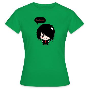 EMO Vit | Vêtements Emo garçons | | Emocore Emo Musique - T-shirt Femme - vert - Devant - AI Model Female 172 dark (172cm)