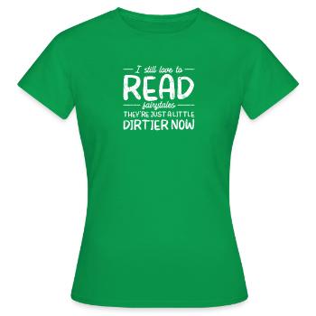 J’aime toujours lire des contes de fées Ils ne sont qu’un - T-shirt Femme - vert - Devant - AI Model Female 172 dark (172cm)