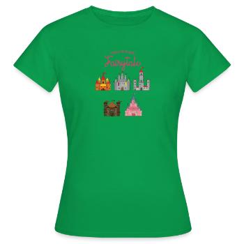 Faites votre propre conte de fées - château - T-shirt Femme - vert - Devant - AI Model Female 172 dark (172cm)