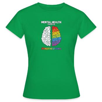 La santé mentale compte #endthestigma - mental - T-shirt Femme - vert - Devant - AI Model Female 172 dark (172cm)