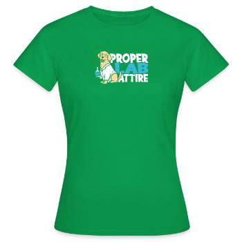 Tenue de laboratoire appropriée - laboratoire - T-shirt Femme - vert - Devant - AI Model Female 172 dark (172cm)