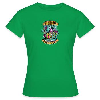 Psychedelic Research Volunteer - psychedelic - Women's T-Shirt - kelly green - Front - AI Model Female 172 dark (172cm)