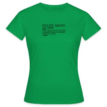Nom de la musique maison 1. Style de tempo élevé, - T-shirt Femme - vert - Devant - AI Model Female 172 dark (172cm)