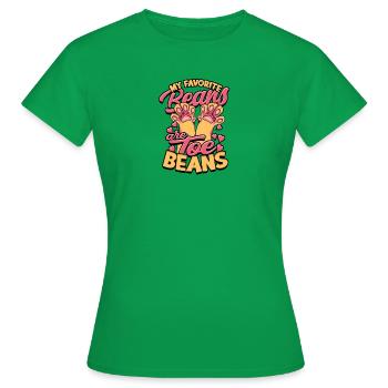 Mes haricots préférés sont les haricots - chat - T-shirt Femme - vert - Devant - AI Model Female 172 dark (172cm)