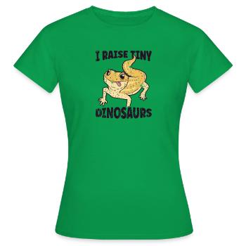 J’élève de minuscules dinosaures - lézard - T-shirt Femme - vert - Devant - AI Model Female 172 dark (172cm)