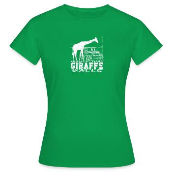Plus haut que les boules de girafe - girafe - T-shirt Femme - vert - Devant - AI Model Female 172 dark (172cm)