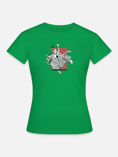 55 La Supermama - grau - Frauen T-Shirt - Kelly Green